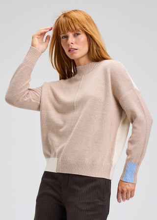 Color Block Trim Sweater
