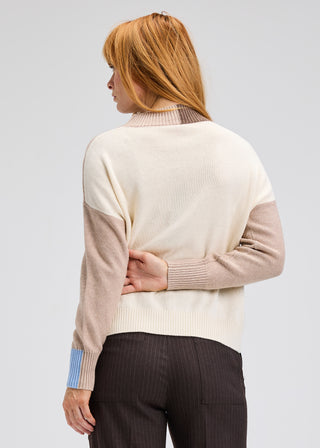 Color Block Trim Sweater
