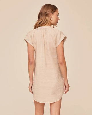 Cap Sleeve Placket Dress