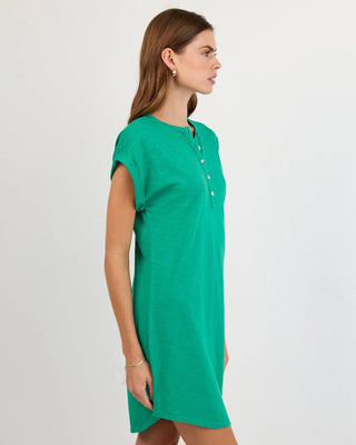 Cap Sleeve Placket Dress