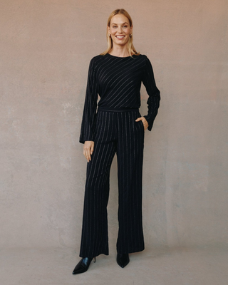 Elastic Wide Leg Pant