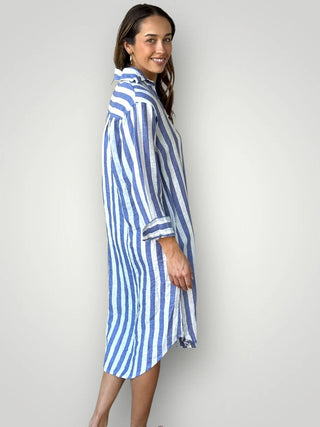 Elena Linen Shirt Dress