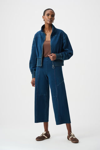 Denim Culotte Pull-on Pant