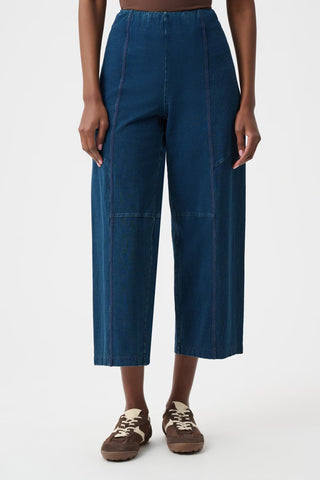 Denim Culotte Pull-on Pant