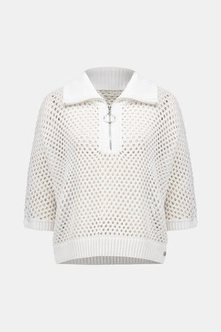 Zipper Closure Relaxed Fit Top