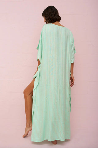 Checkered Sequin Kaftan