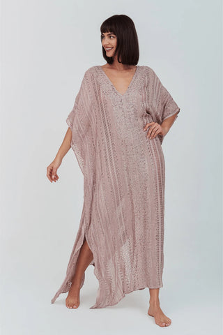 Metallic Weave Kaftan