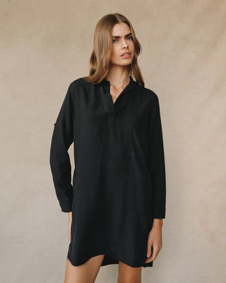 Long Sleeve A Line Shirt Dress