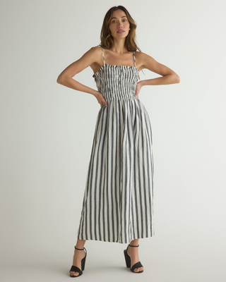 Smocked Midi Dress