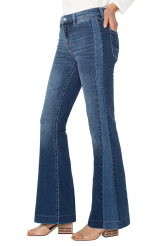 Hannah Flare With Blocking Details