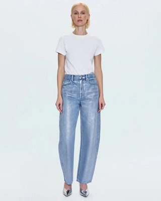 Wes High Rise Barrel Jean