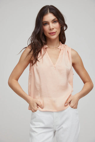 Ruffle Neck Tank