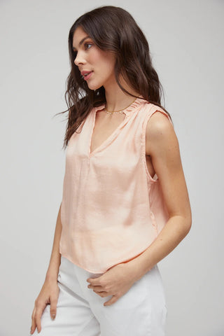 Ruffle Neck Tank