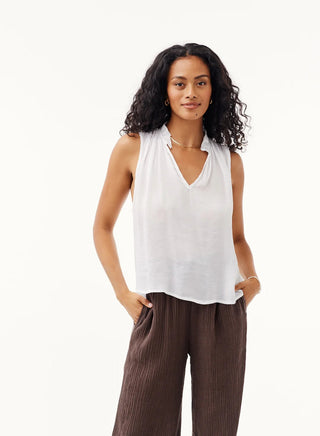 Ruffle Neck Tank