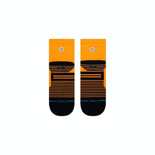 Hiatus Quarter Crew Socks Neon Orange